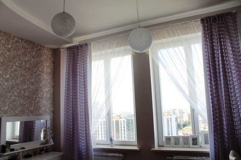 Вид из окон спальни после ремонта питерской квартиры на Васильевском